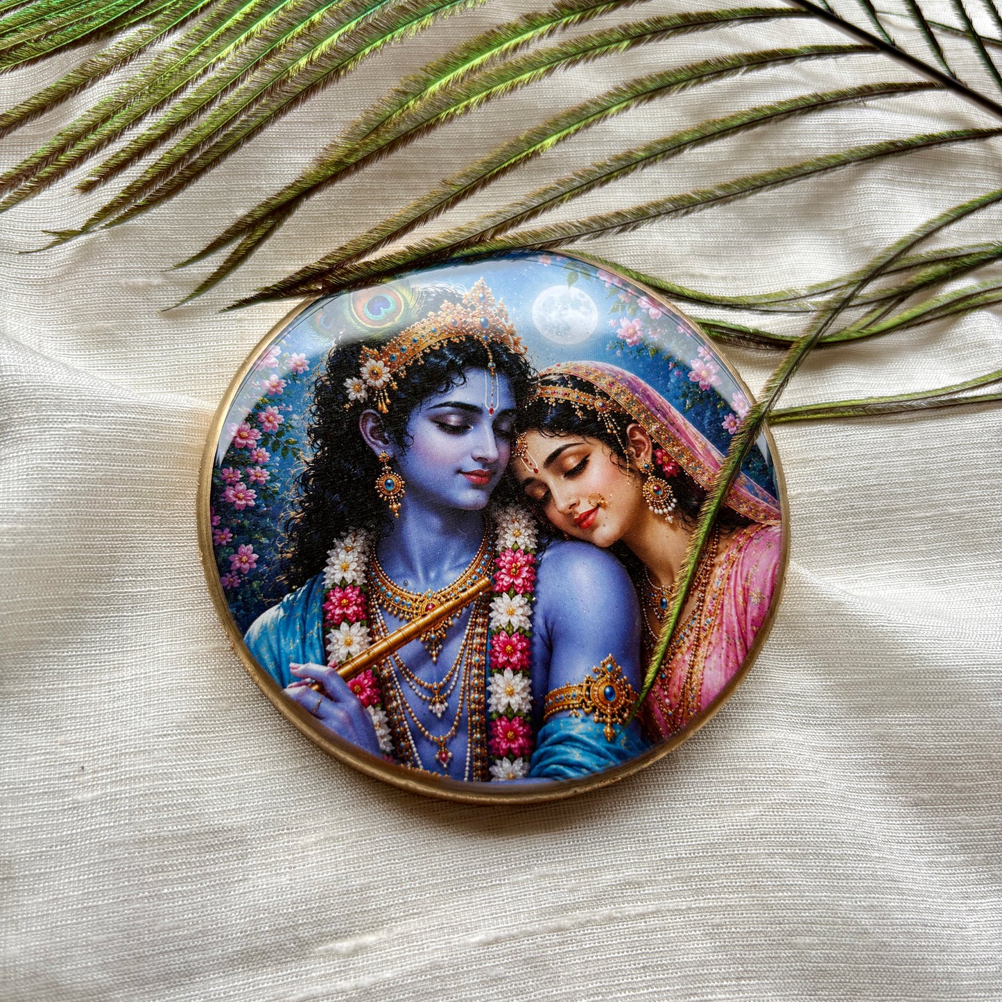 Moonlit Harmony Resin Fridge Magnet