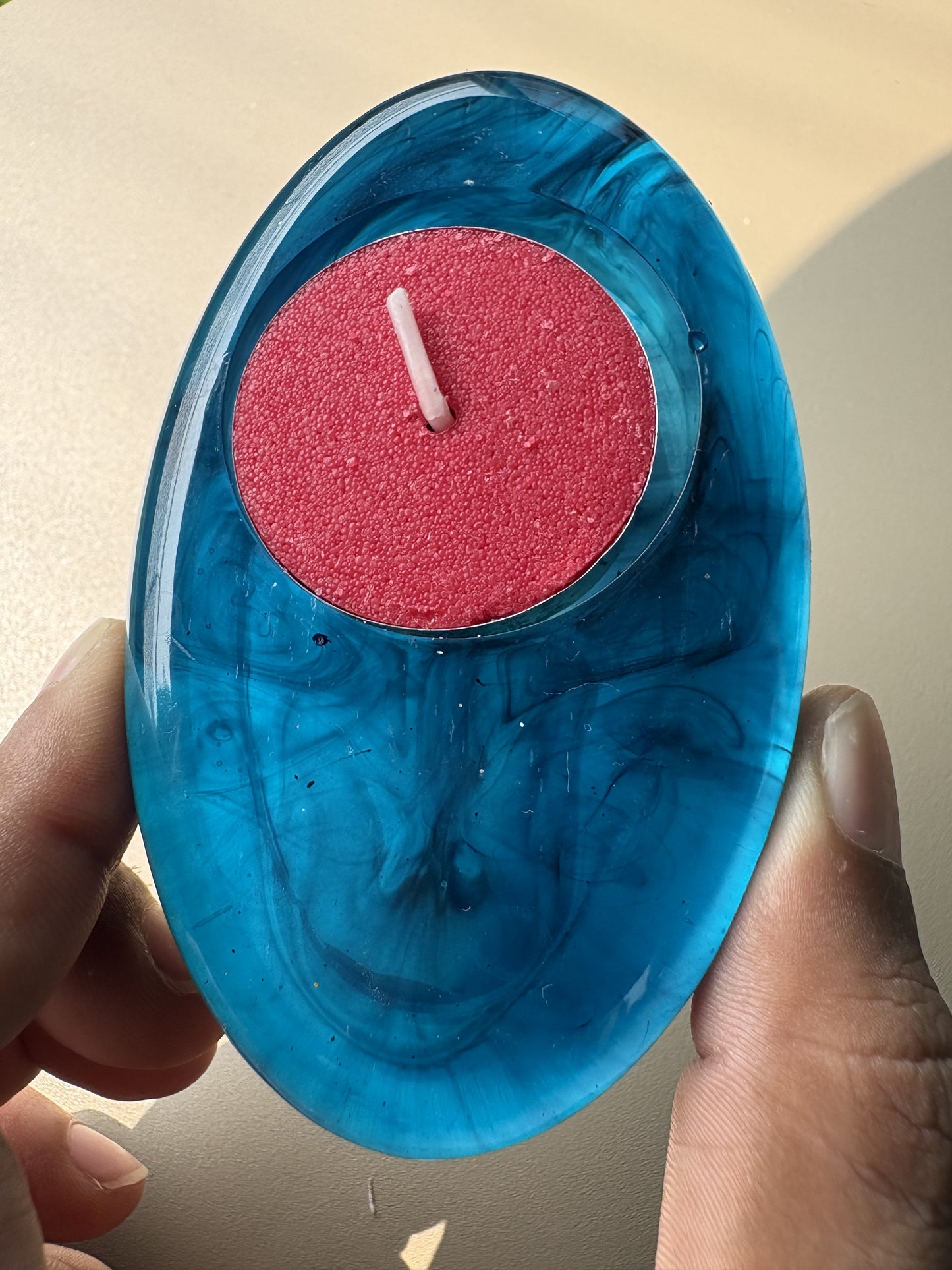 Midnight Ember T-Light Candle Holder