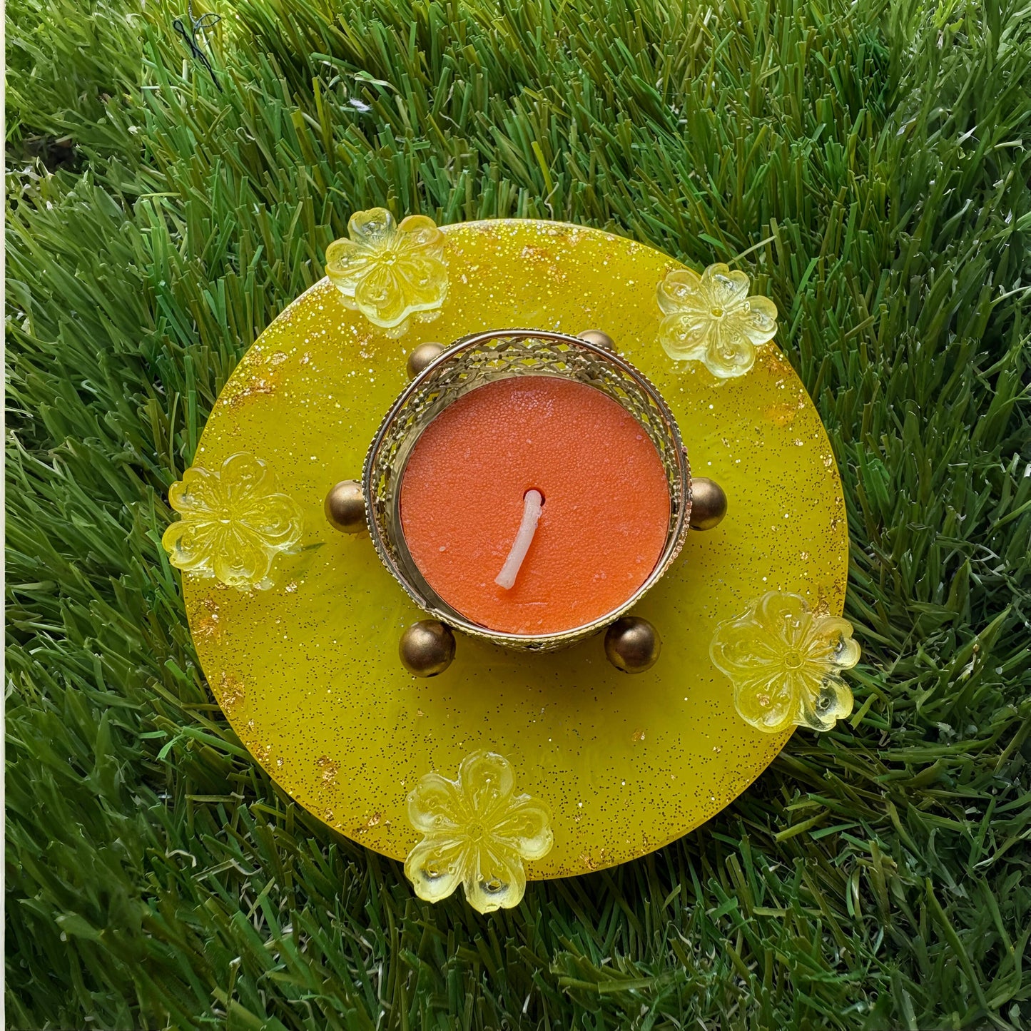 Sunny Bloom T-Light Candle Holder