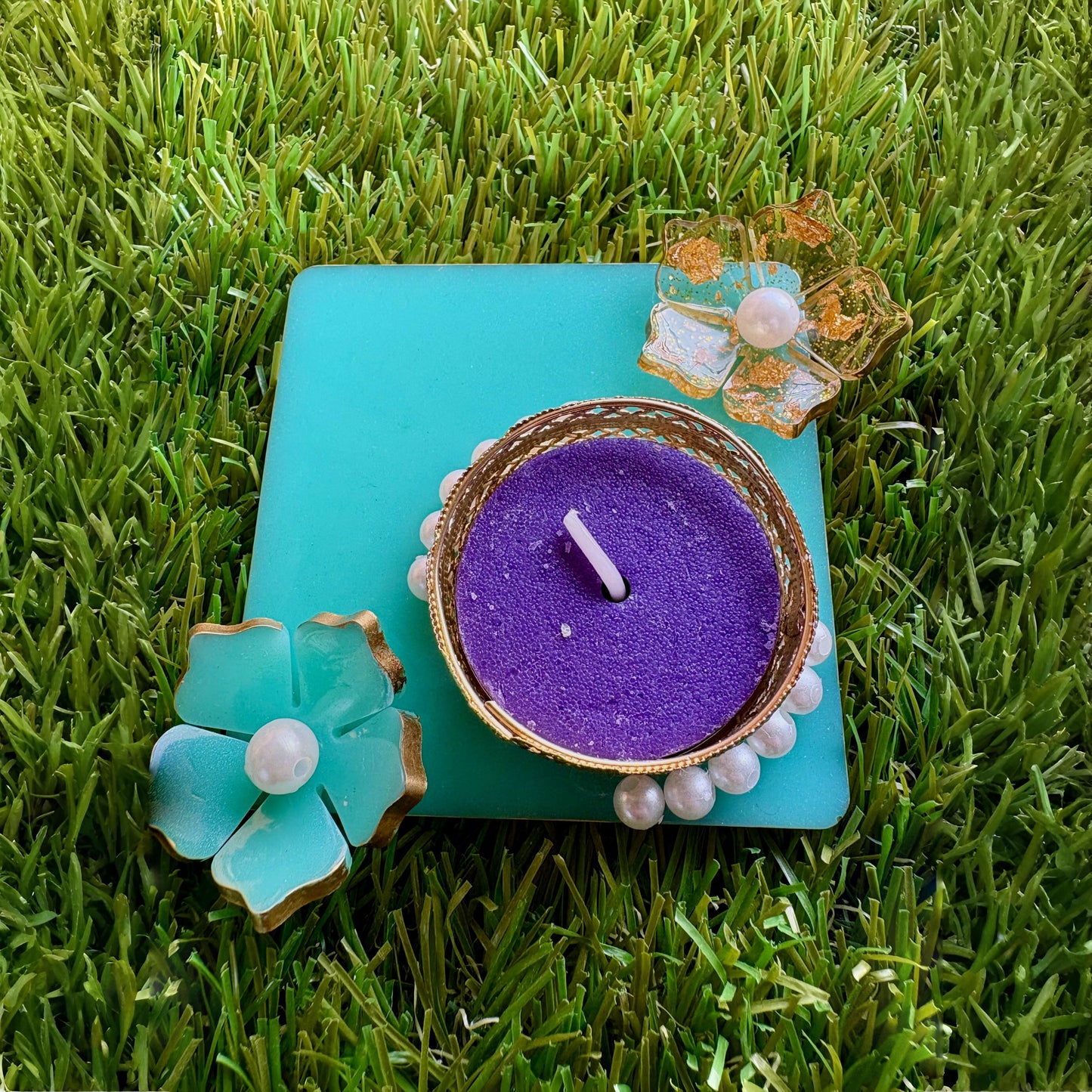 Water Lily T-Light Candle Holder