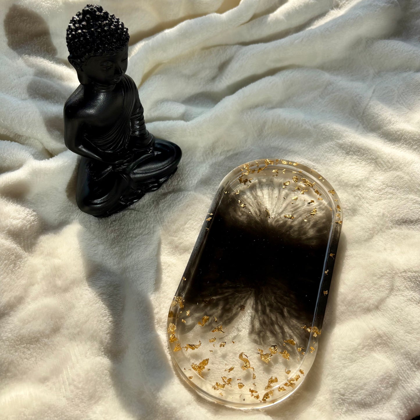 Midnight Luxe Resin Jewellery Tray