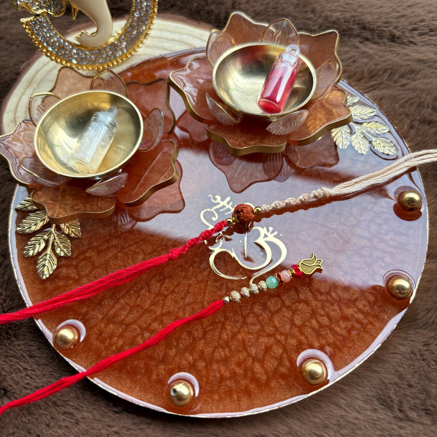 Lotus Grace Tilak Plate