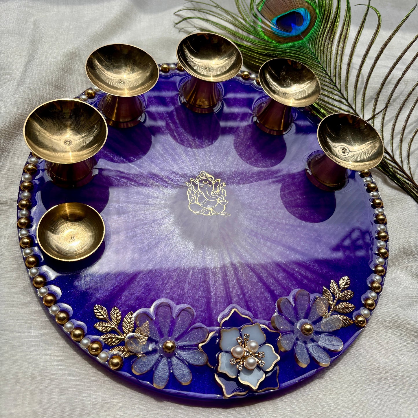 Violet Divinity Pooja Thalis