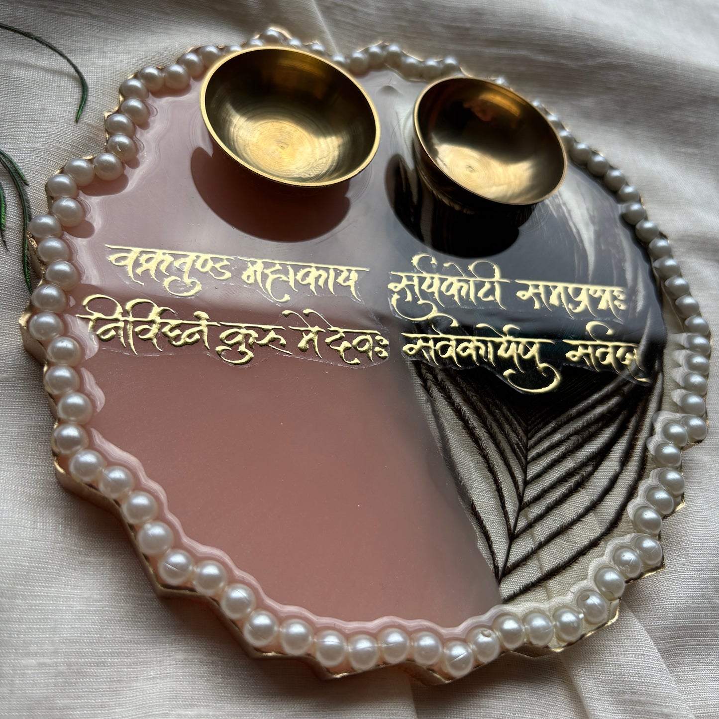 Eternal Blessings Resin Tilak Plate