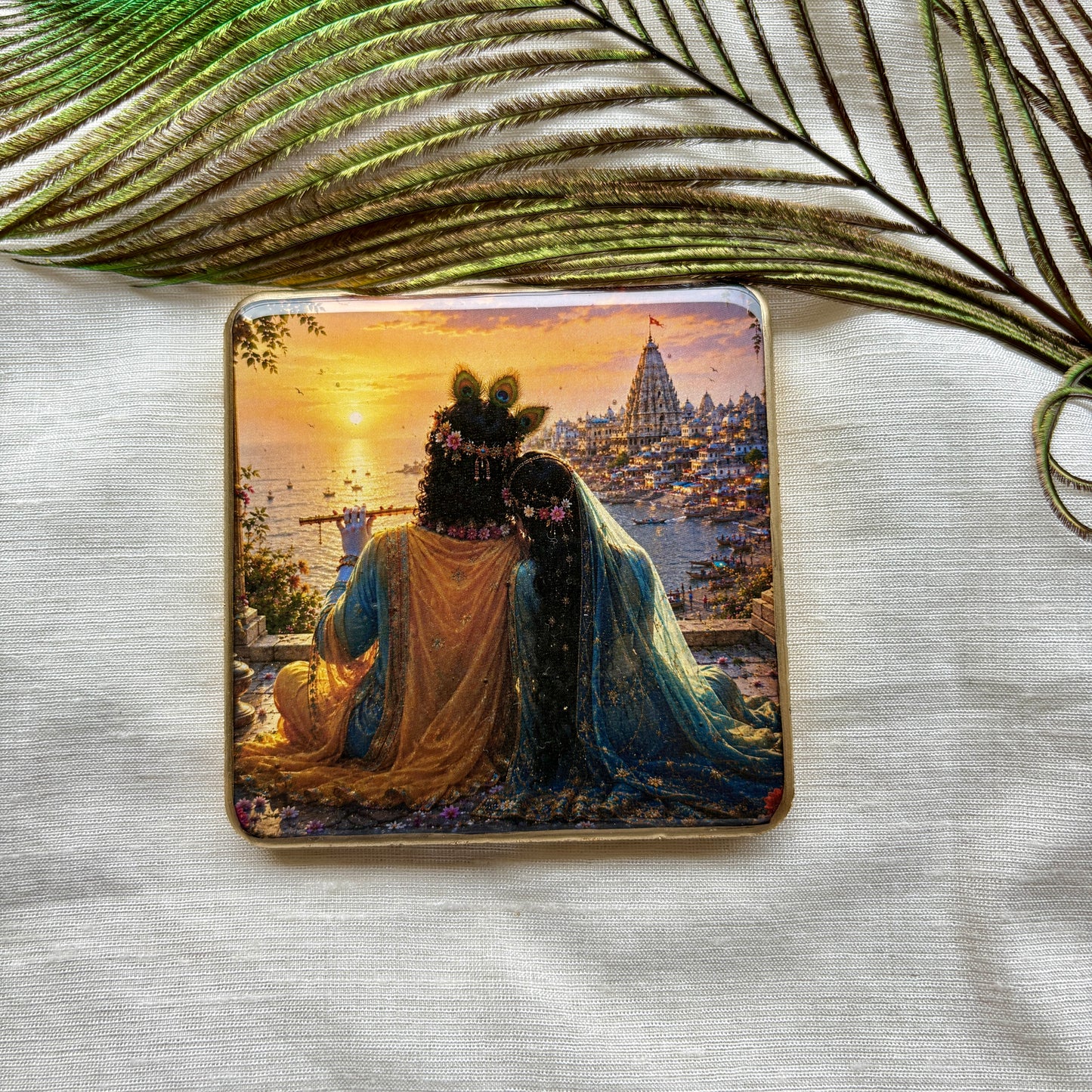 Eternal Dwarka Resin Fridge Magnet