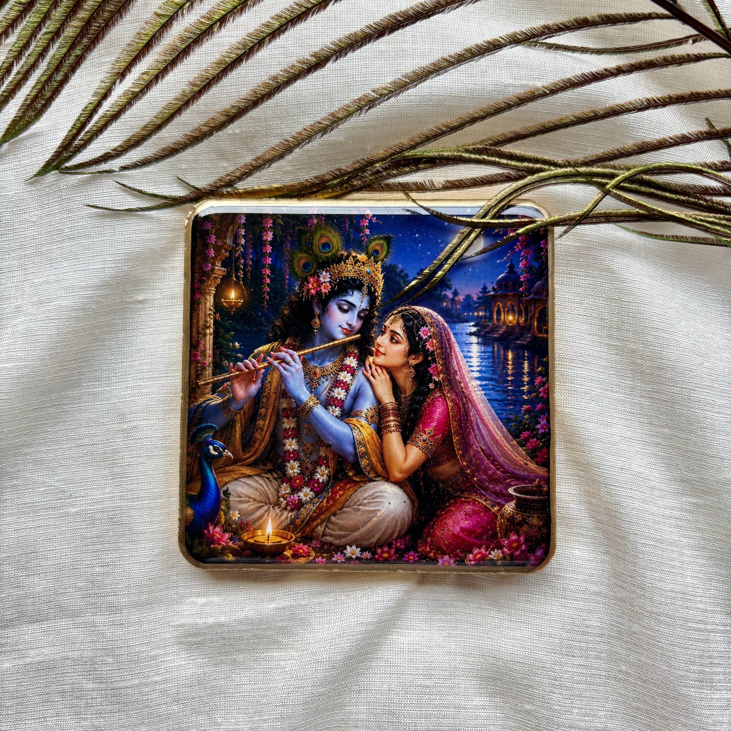 Moonlight Melody Resin Fridge Magnet