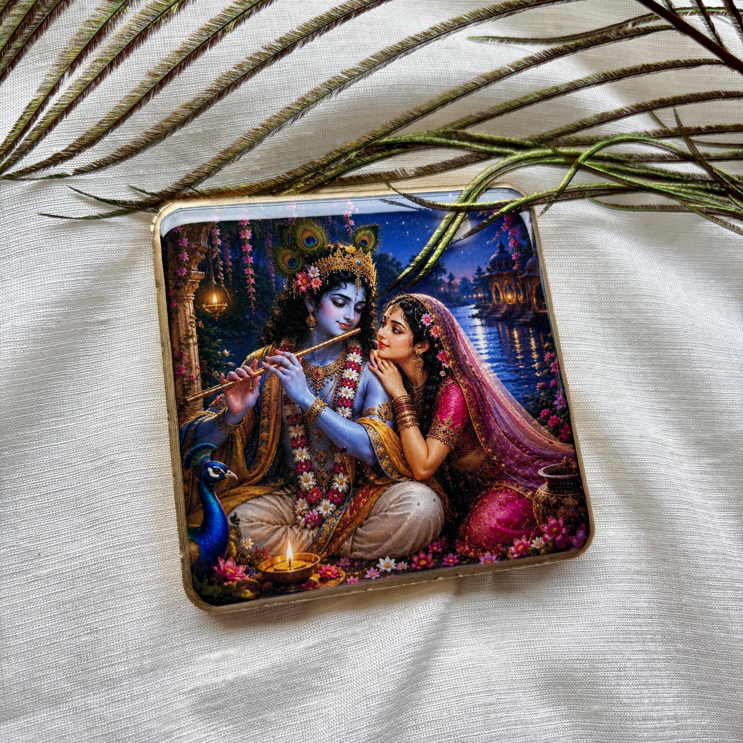 Moonlight Melody Resin Fridge Magnet