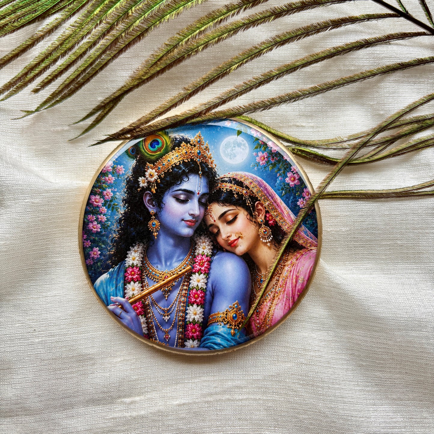 Moonlit Harmony Resin Fridge Magnet
