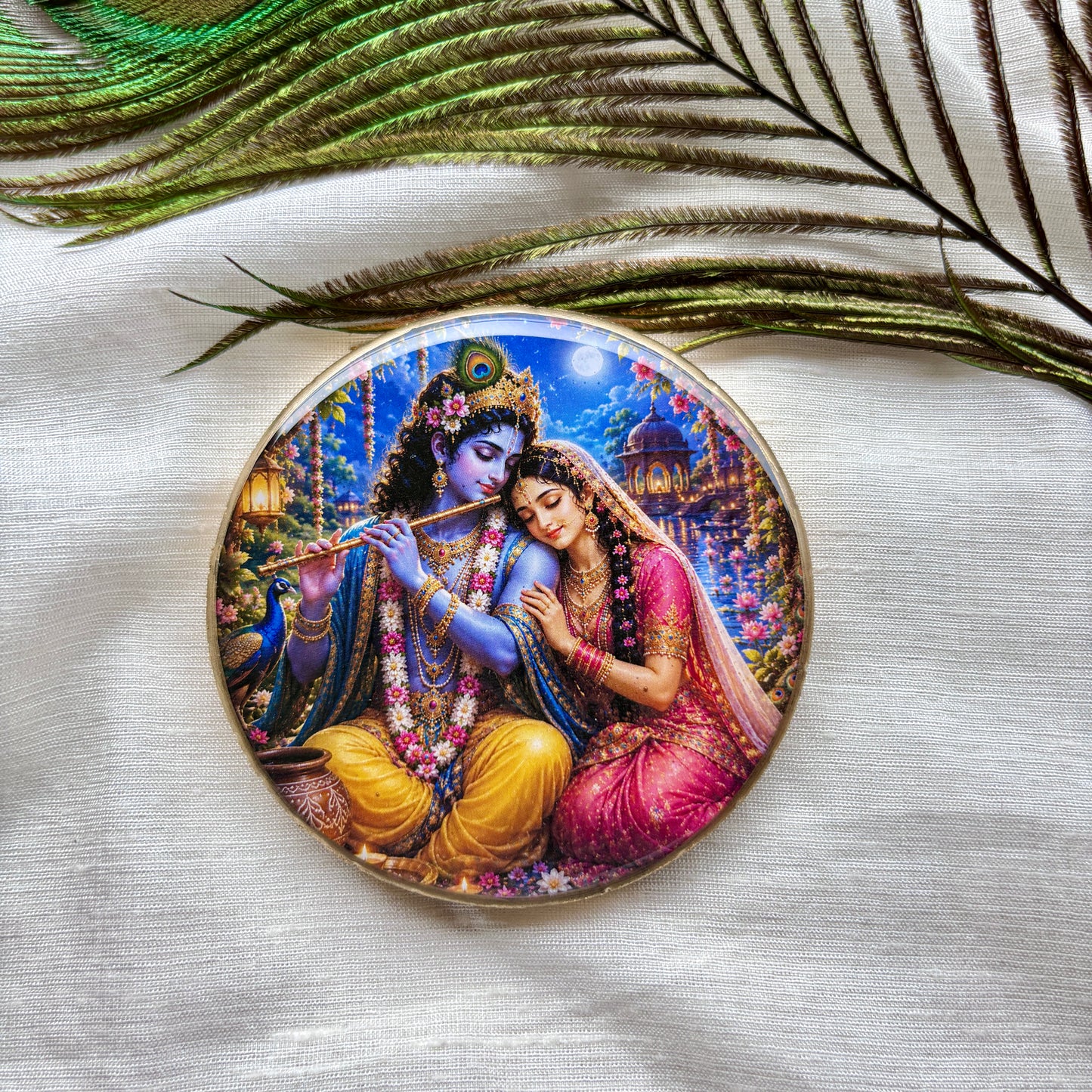 Vrindavan Melody Resin Fridge Magnet