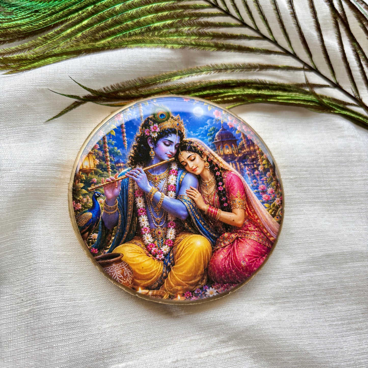 Vrindavan Melody Resin Fridge Magnet