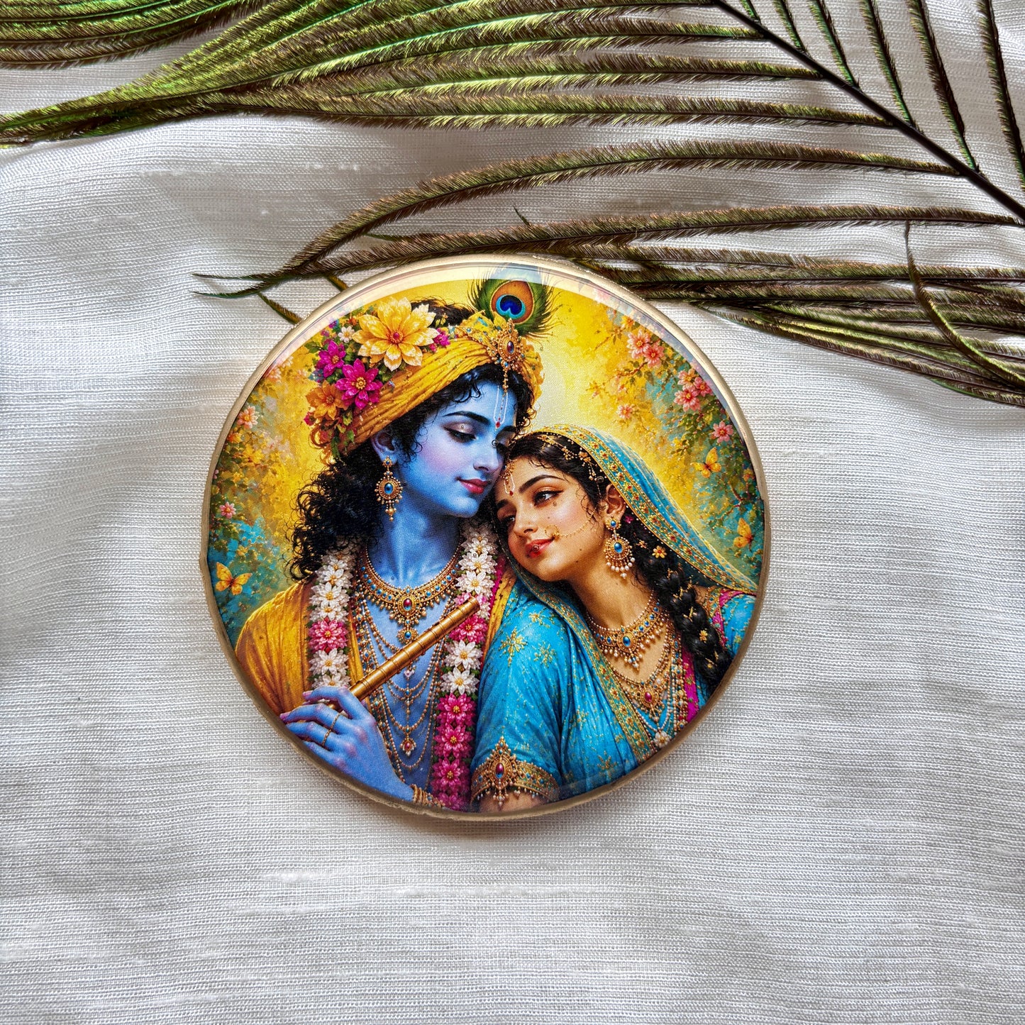 Golden Devotion Resin Fridge Magnet