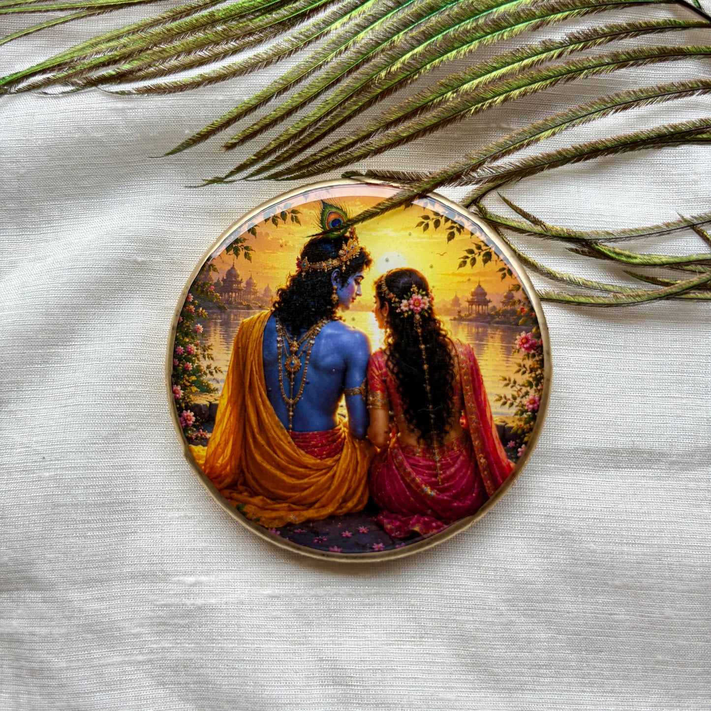 Eternal Sunset Resin Fridge Magnet