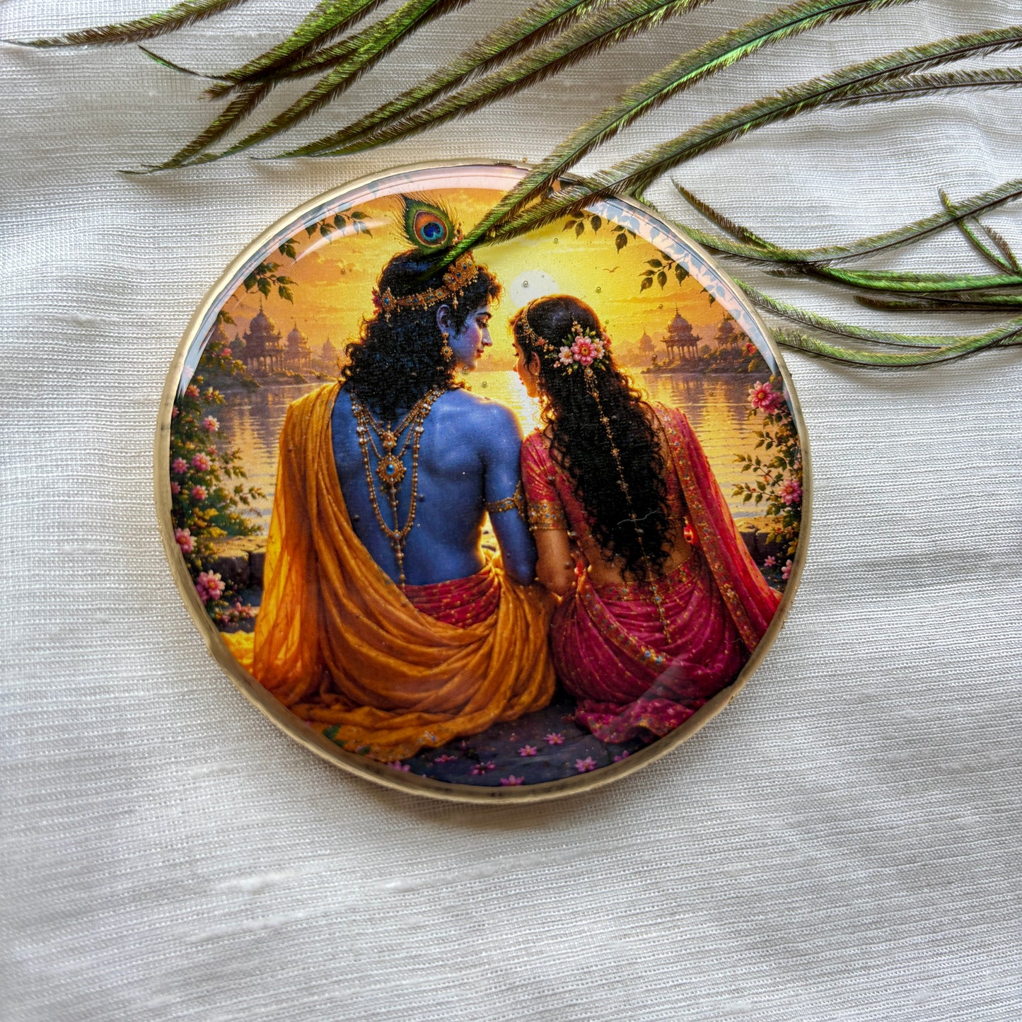 Eternal Sunset Resin Fridge Magnet