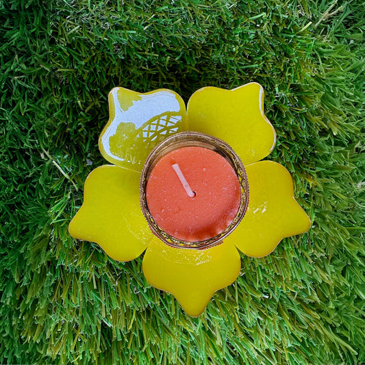 Sunflower Glow T-Light Candle Holder