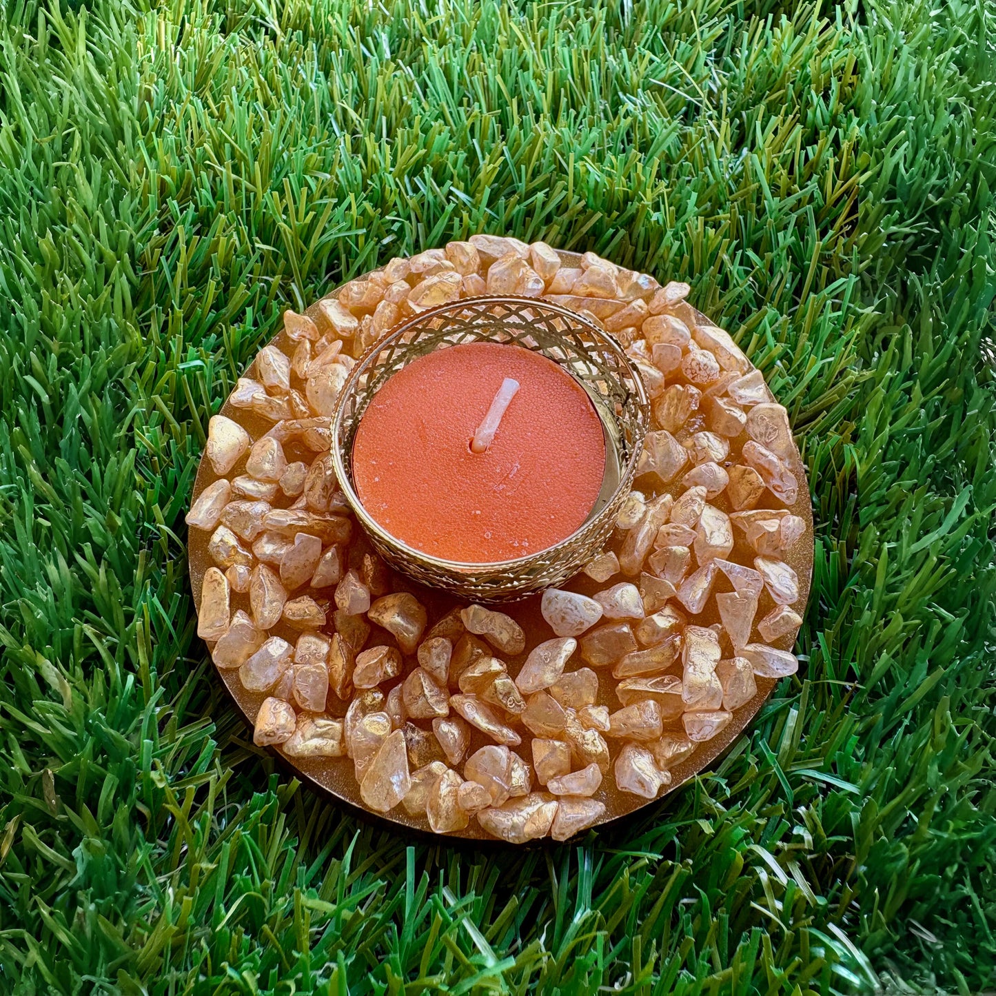 Sunstone T-Light Candle Holder