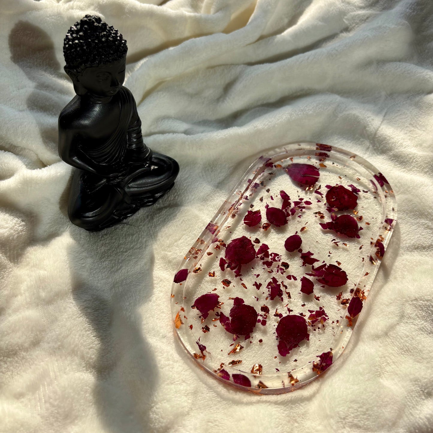 Rosé Luxe Resin Jewellery Tray