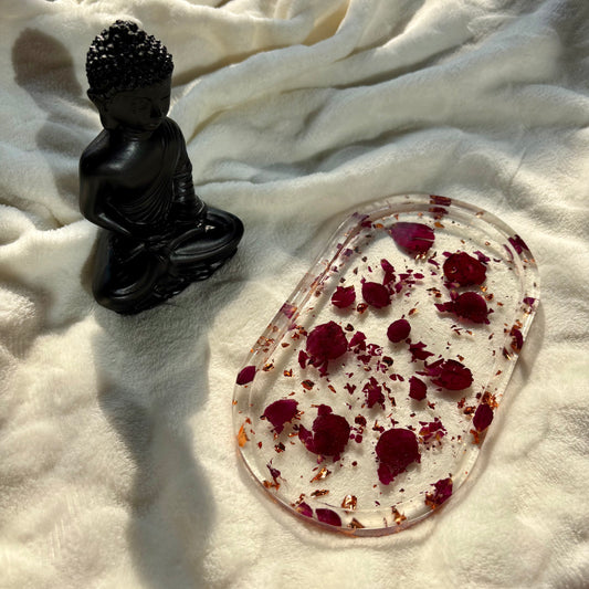 Rosé Luxe Resin Jewellery Tray