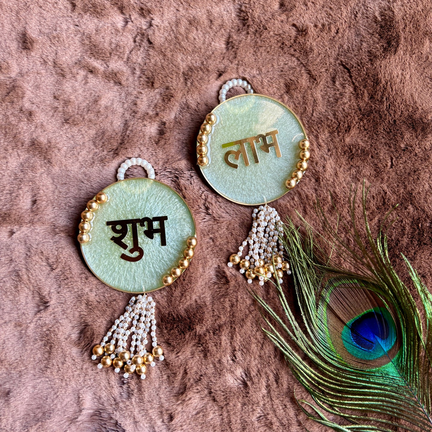 Golden Aura Shubh Labh Hangings