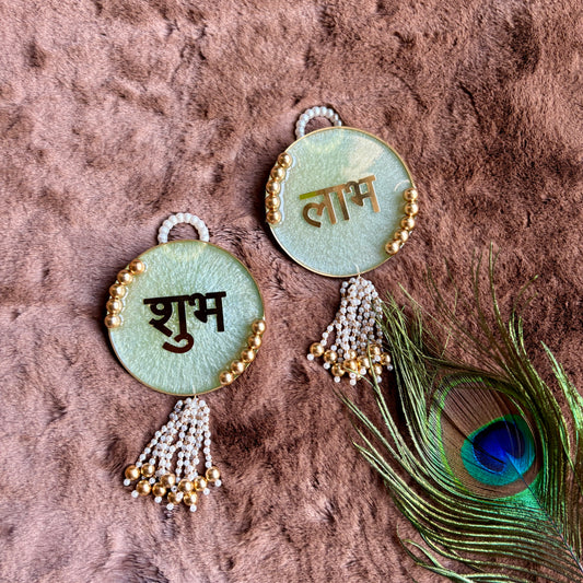 Golden Aura Shubh Labh Hangings