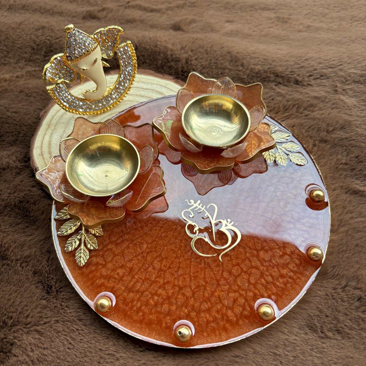 Lotus Grace Tilak Plate