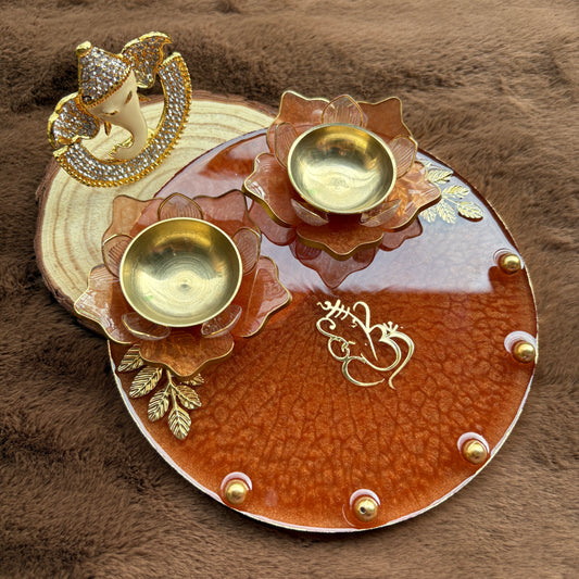 Lotus Grace Tilak Plate