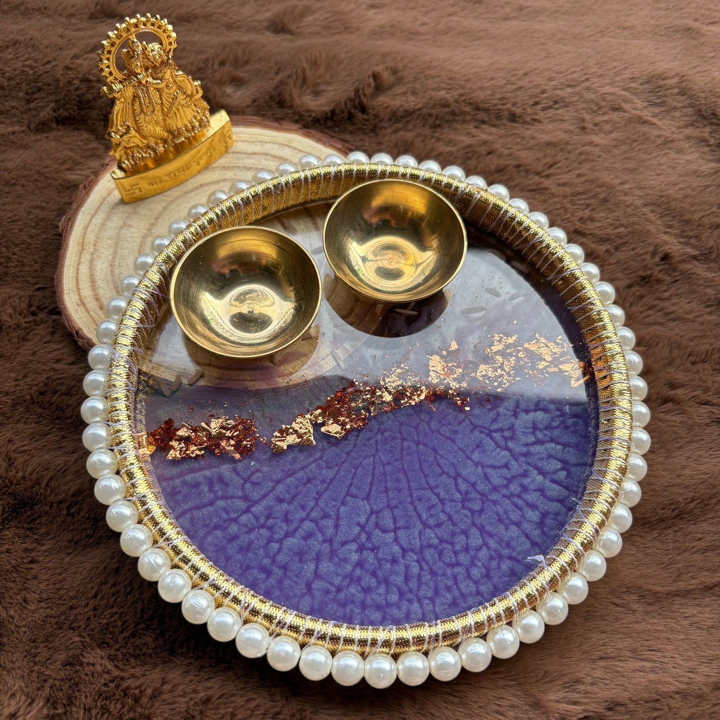 Purple Devotion Tilak Plate