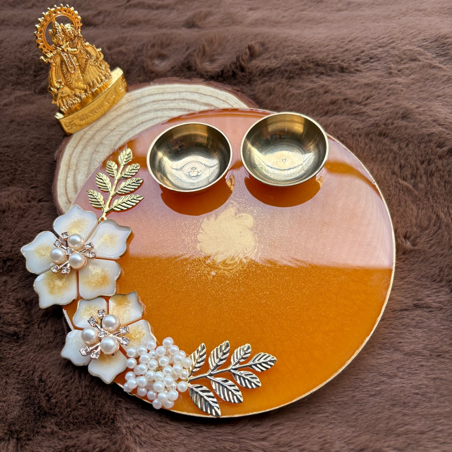 Saffron Shine Tilak Plate