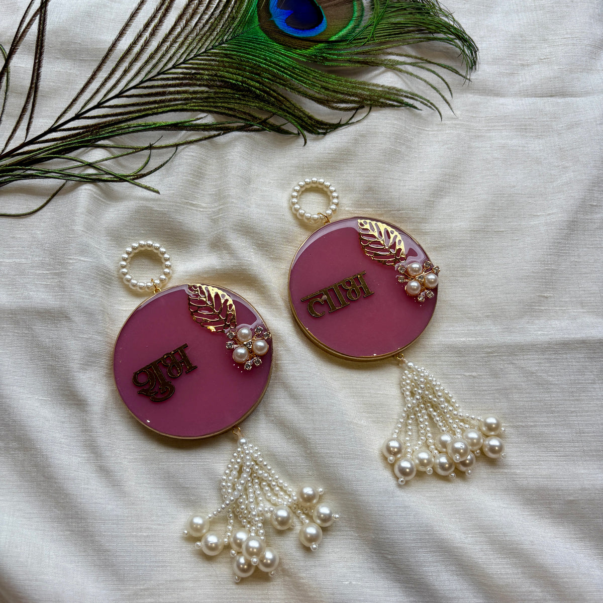 Royal Berry Leaf Resin Shubh Labh Hanging