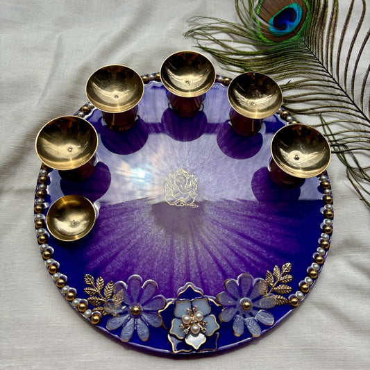 Violet Divinity Pooja Thalis