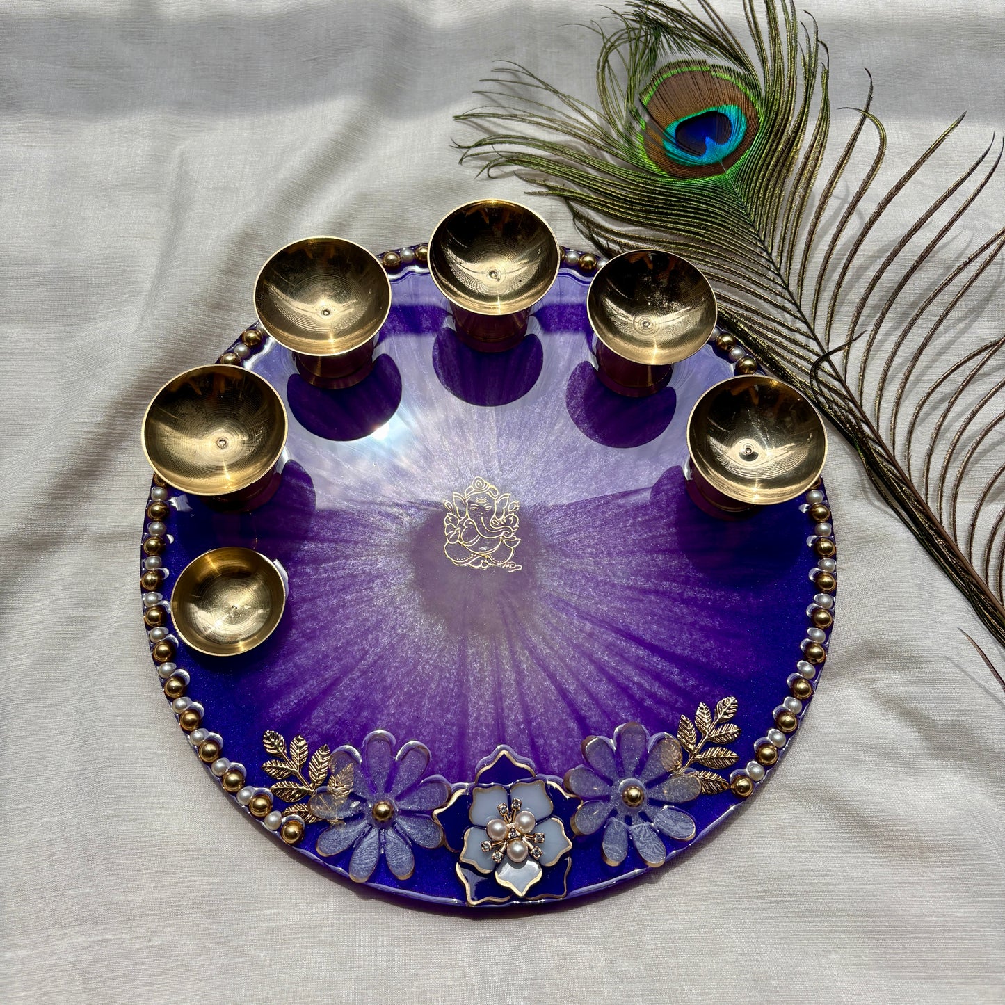 Violet Divinity Pooja Thalis