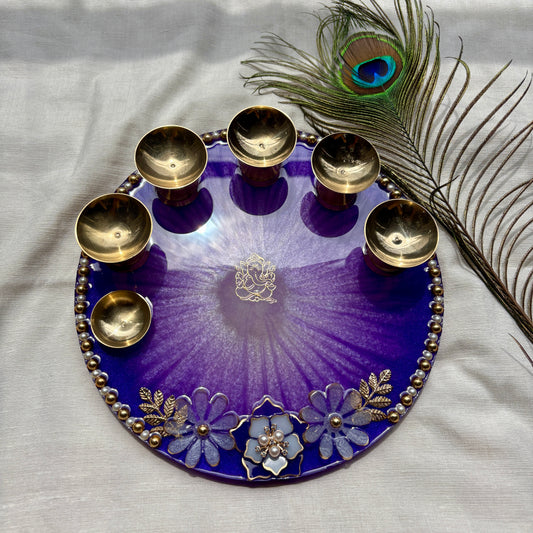 Violet Divinity Pooja Thalis