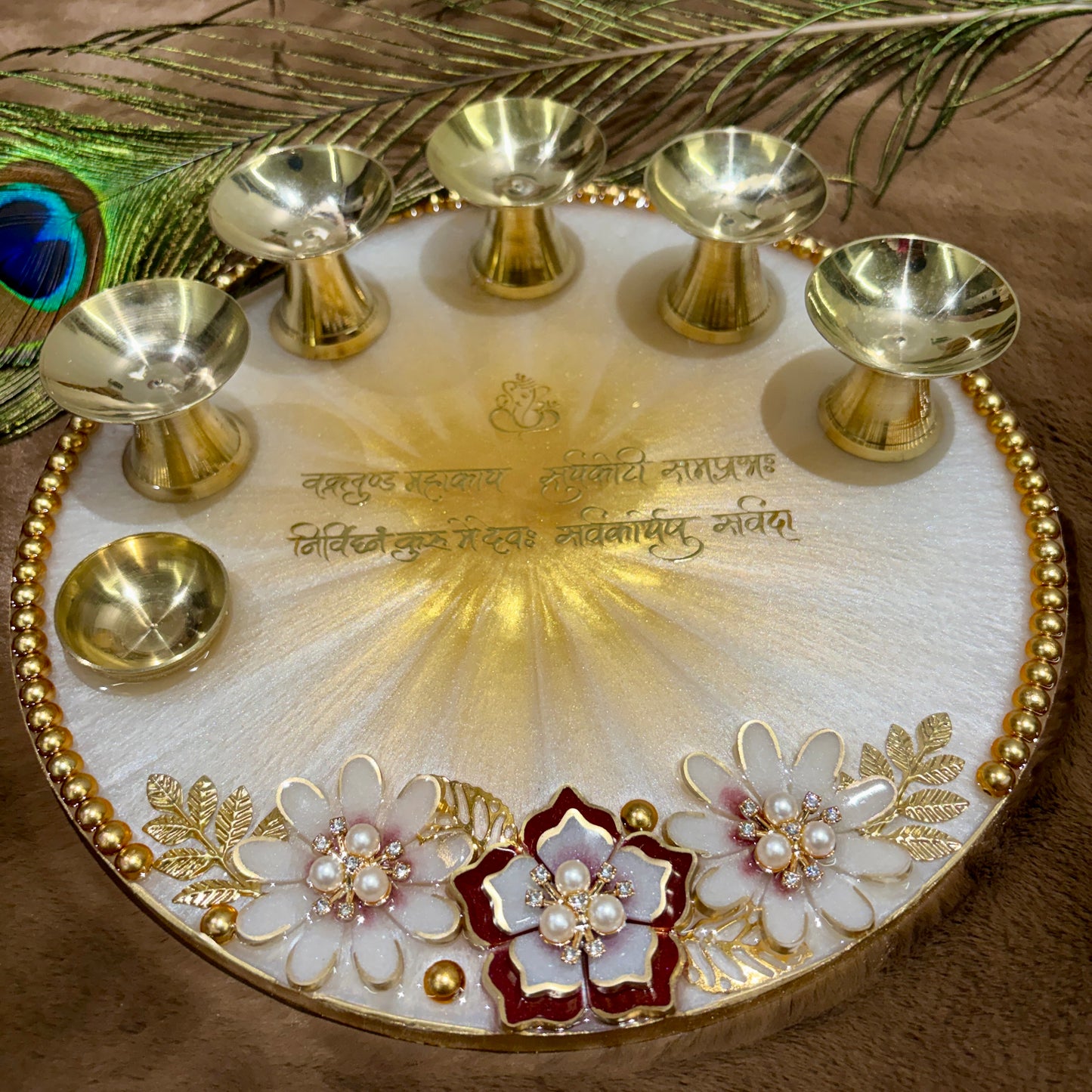 Ivory Aura Pooja Thalis