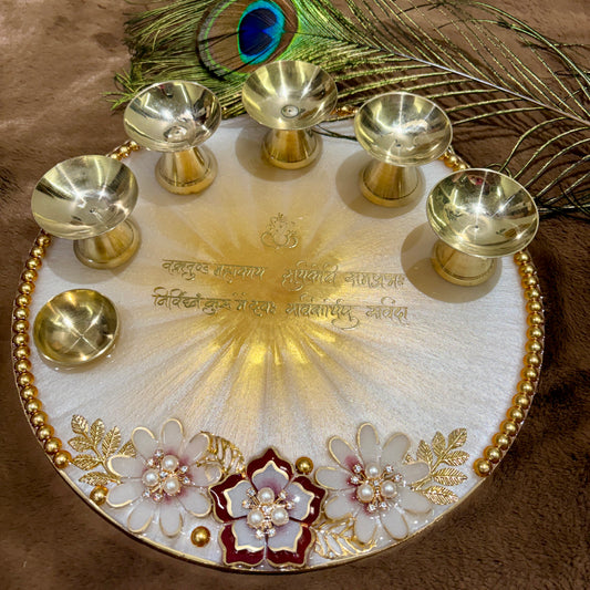 Ivory Aura Pooja Thalis