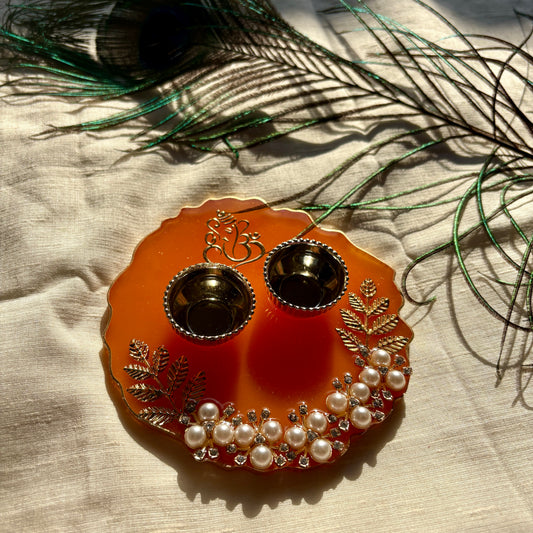 Pearl Heritage Resin Tilak Plate