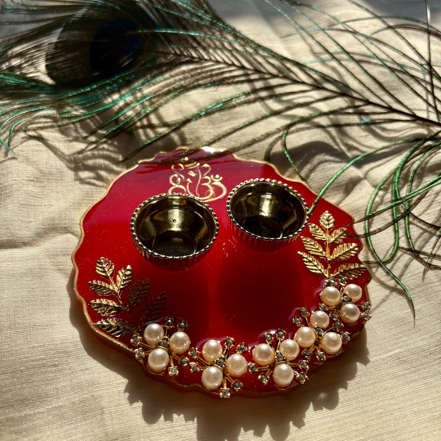 Pearl Heritage Resin Tilak Plate