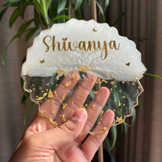 Pearl Bloom Resin Coaster