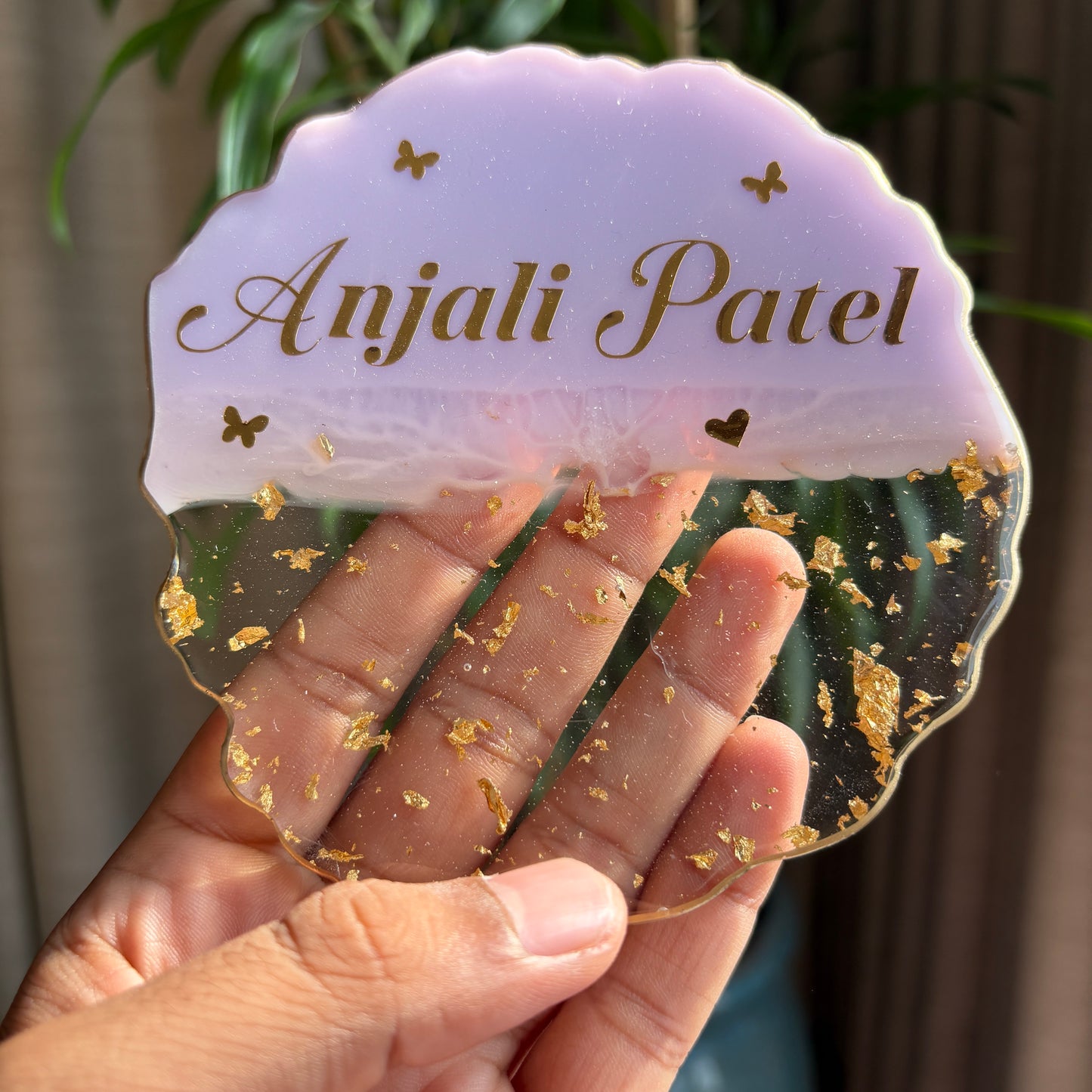 Blush Elegance Resin Coaster