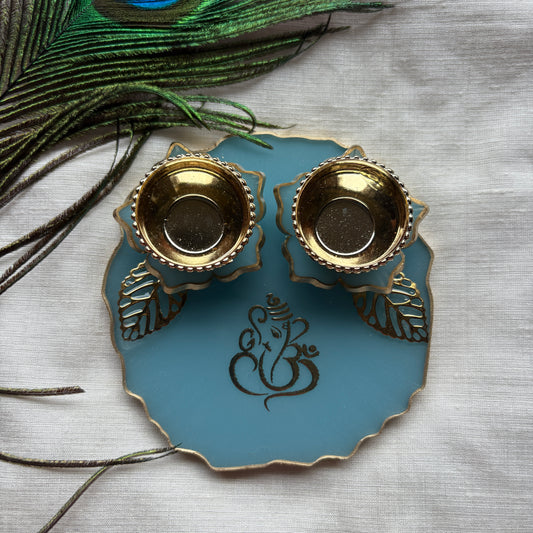 Sky Blessing Resin Tilak Plate