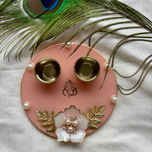 Blush Harmony Resin Tilak Plate